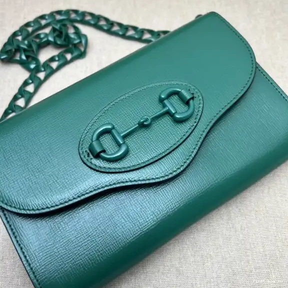 First bag ru Gucci small shoulder Horsebit 1955 bag 0616